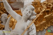 Bewegte Figuren und vergoldeter Stuck bestimmen die barocke Bildsprache der Kirche. (Bild: Stefan Siedler)